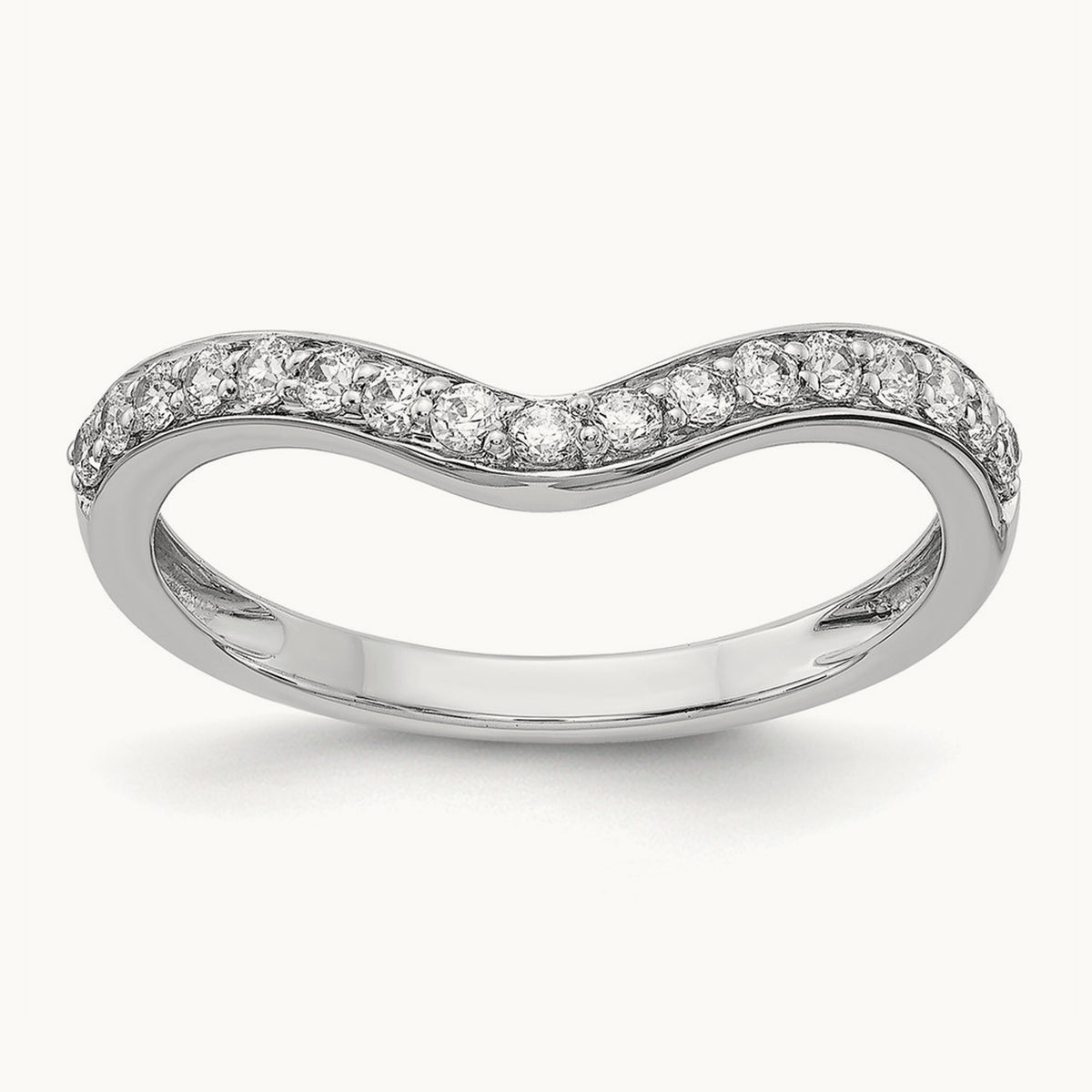 Diamond Ring Guard, 14K White Gold