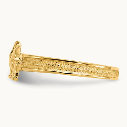 Elephant Toe Ring, 14K