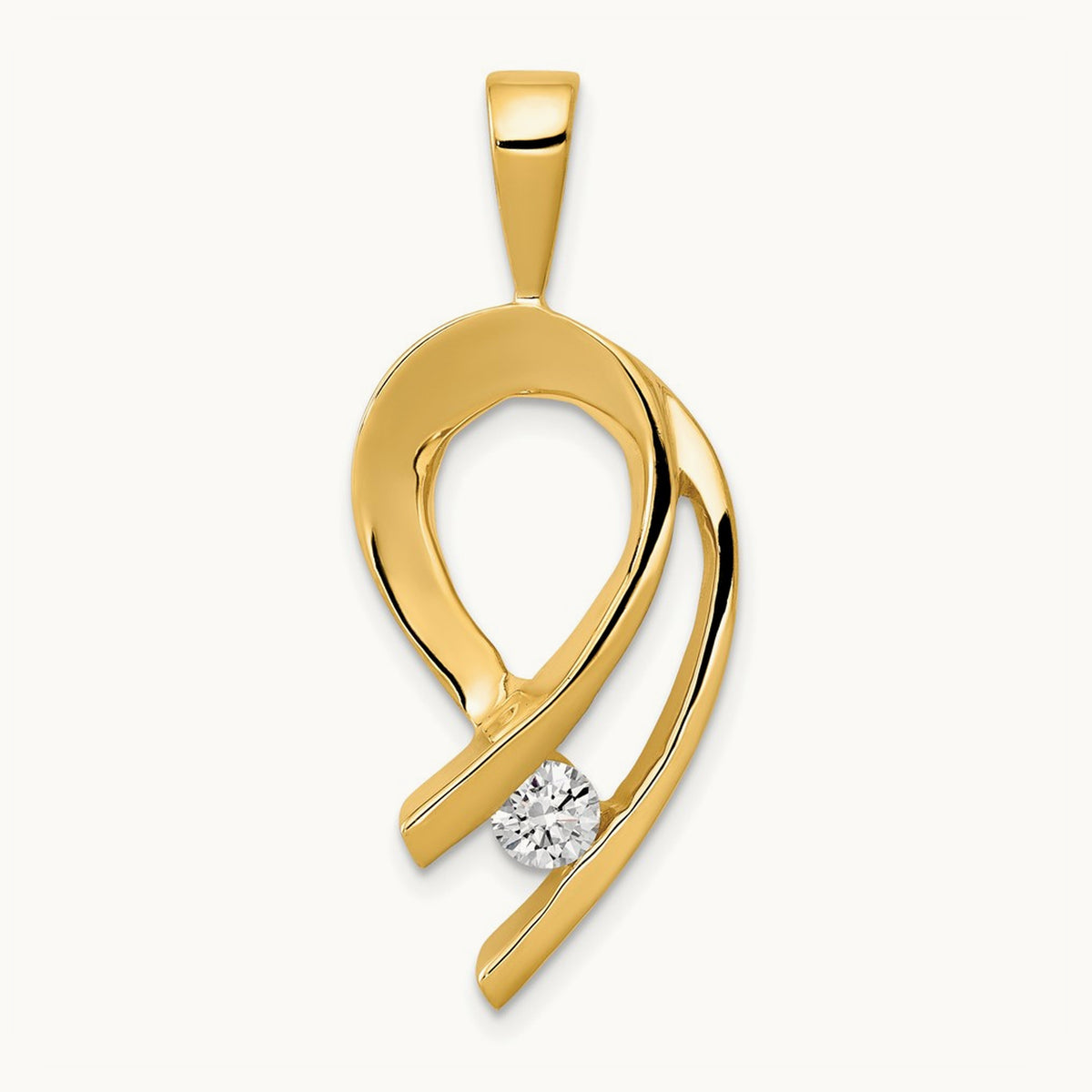 Holds 1- stone — 14K Yellow Gold