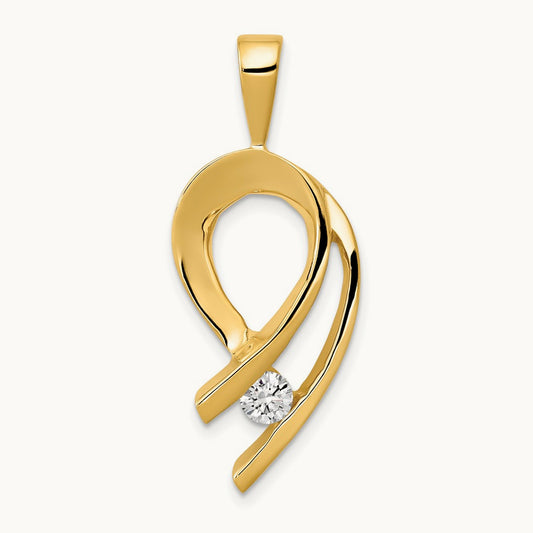 Holds 1- stone — 14K Yellow Gold