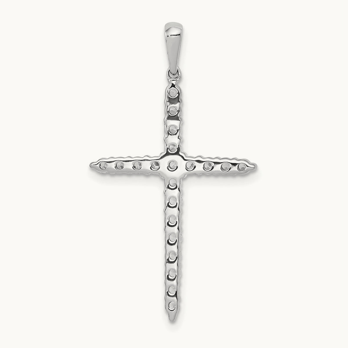 Cross Pendant, 0.50 ct tw Lab-Grown Diamond
