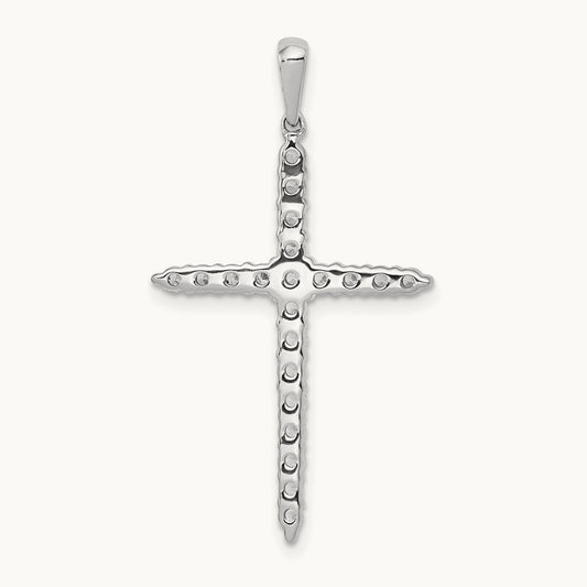 Cross Pendant, 0.50 ct tw Lab-Grown Diamond