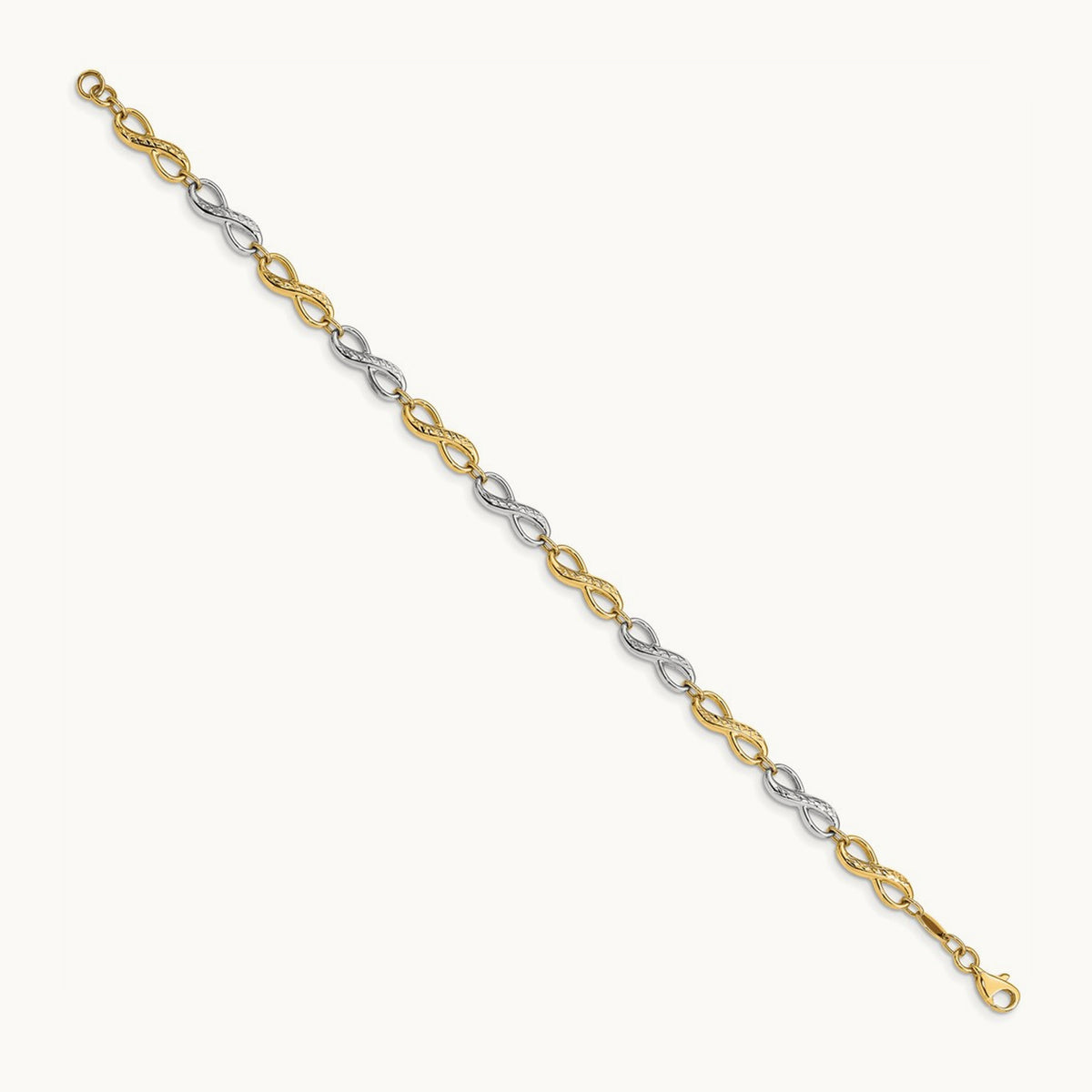 Infinity Symbol Bracelet, 14K Two-tone