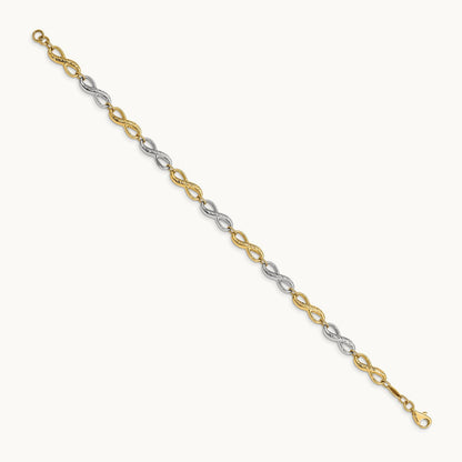 Infinity Symbol Bracelet, 14K Two-tone