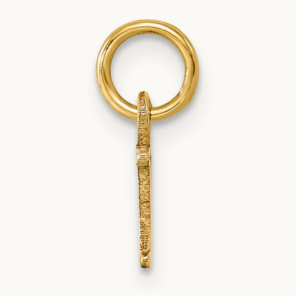 Cutout Letter Y Initial Pendant, 14K Yellow Gold
