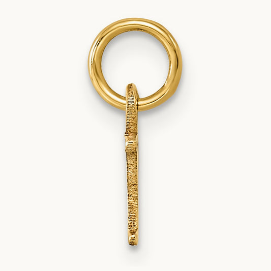 Cutout Letter Y Initial Pendant, 14K Yellow Gold