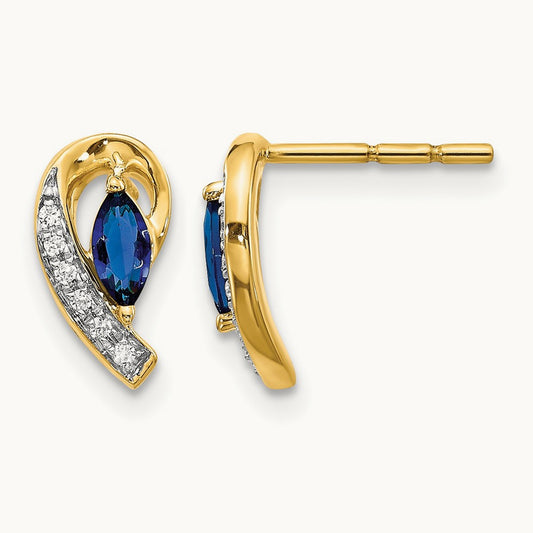 Diamond and Sapphire Earrings — photo set