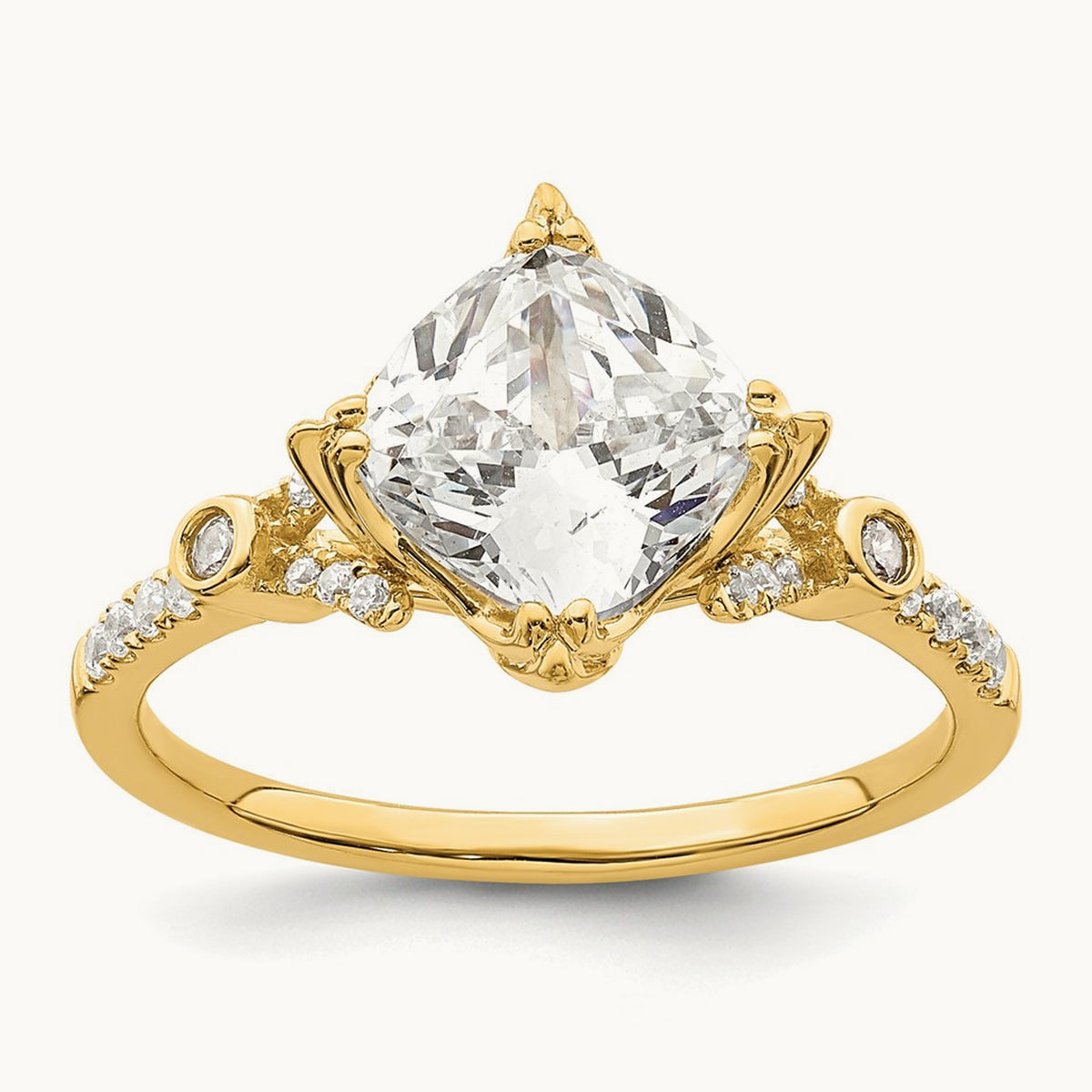 Cushion Semi-Mount Engagement Ring — 2 ct, 7