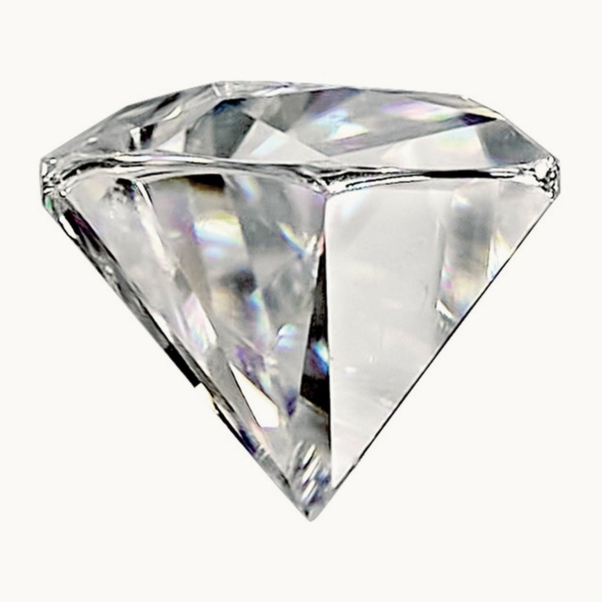 5x3mm Half Moon True Light G-H-I Moissanite