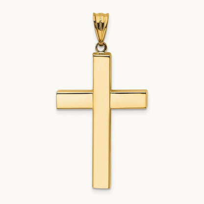 Hollow Cross Pendant, 14K