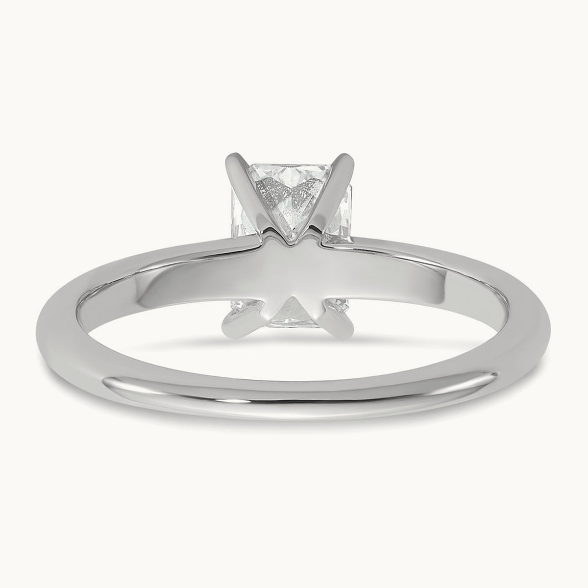 Radiant Solitaire Engagement Ring, 0.50-5.00 ct tw Lab-Grown Diamond — 1 ct, 14K White Gold