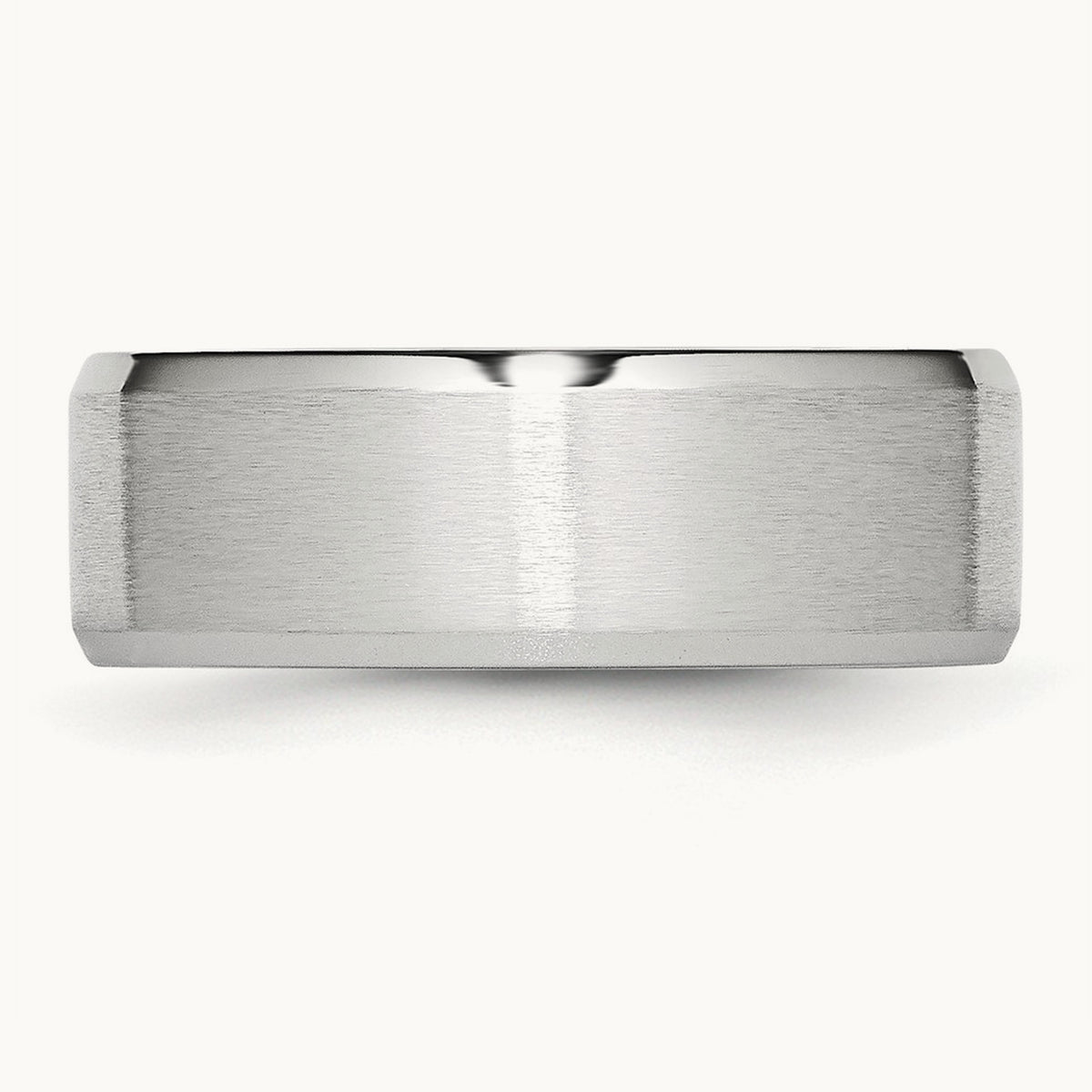 Cobalt Satin and Polished Beveled Edge Band — 8mm (2)