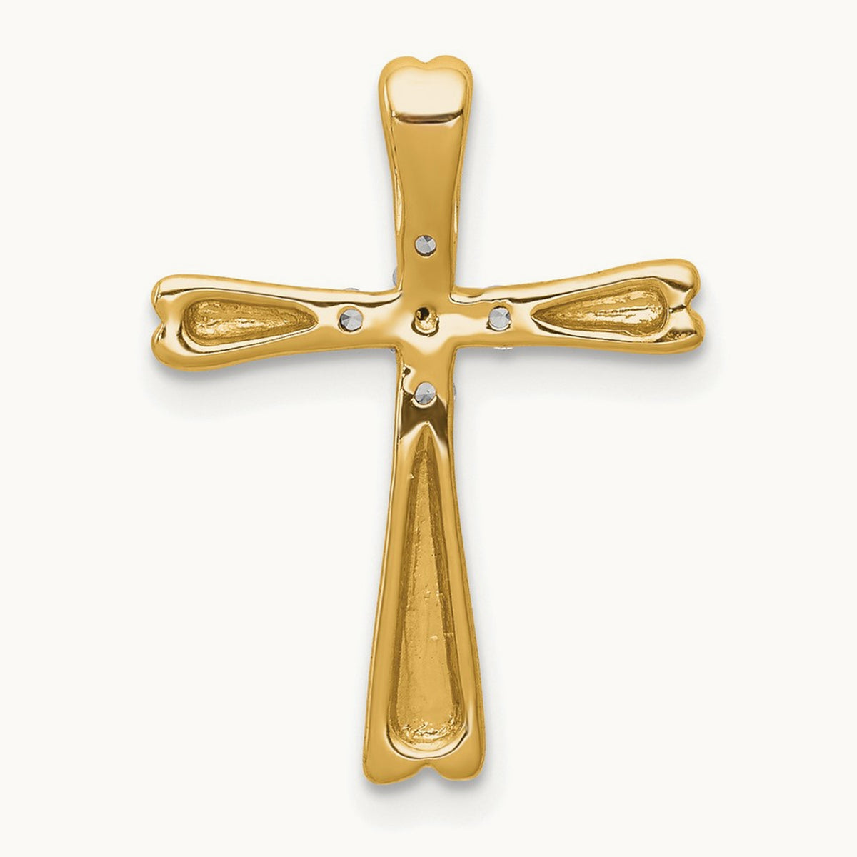 Diamond Cross Slide Pendant — 20mm