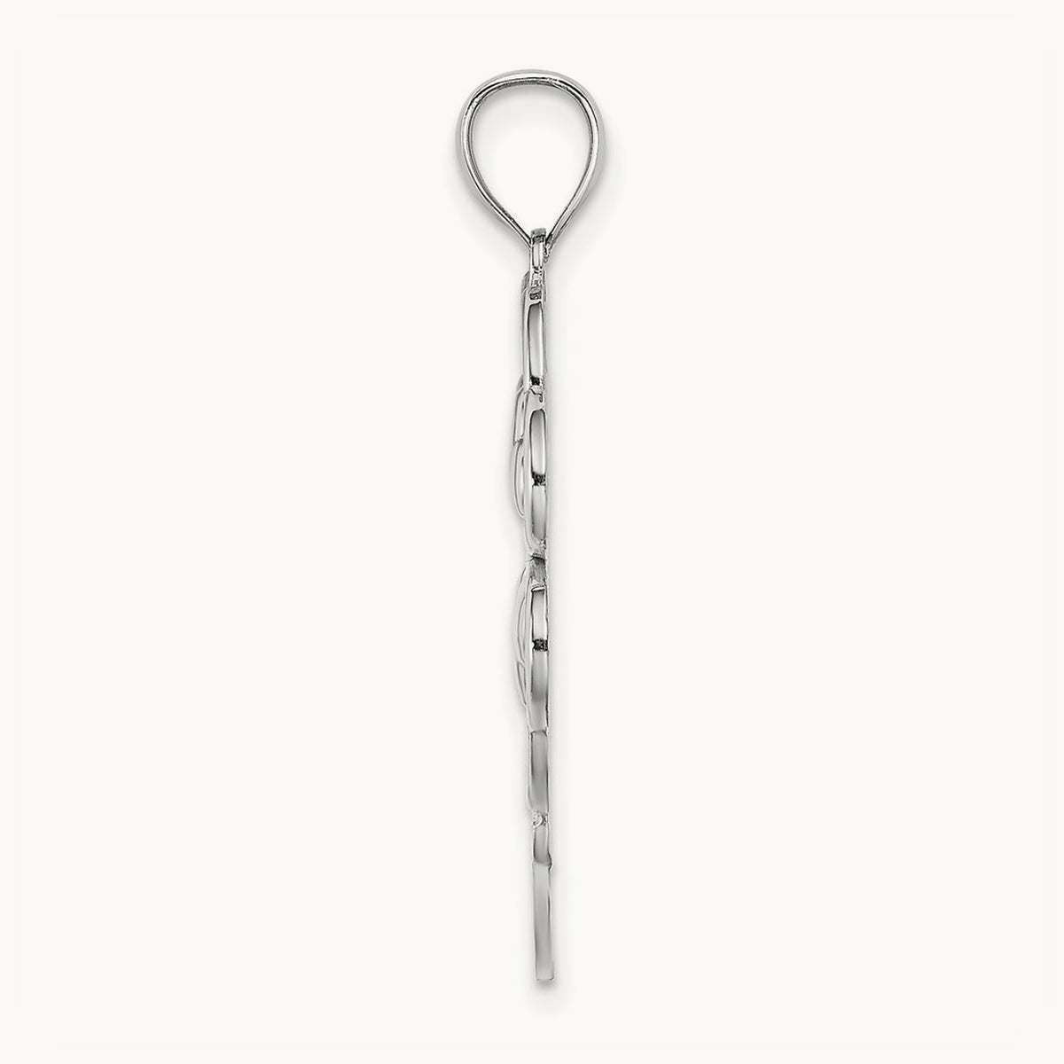 4-Leaf Clover Charm — 14K White Gold