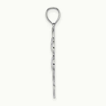 4-Leaf Clover Charm — 14K White Gold