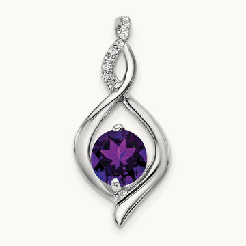 Amethyst and Diamond Pendant — photo set