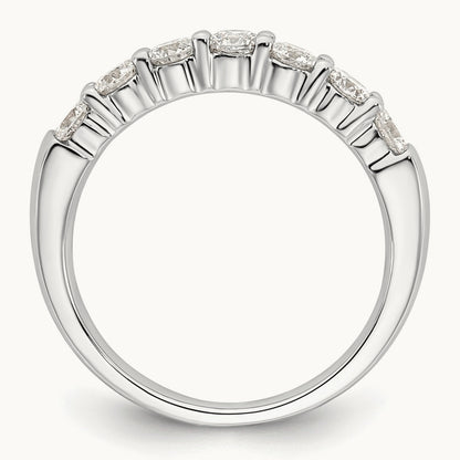 7-Stone Diamond Band, 1.00 ct tw, 14K Gold — 14K White Gold