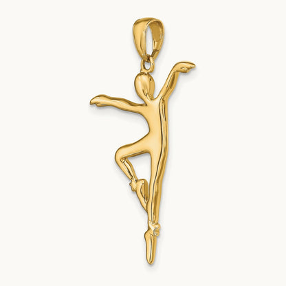 Ballet Dancer Pendant, 14K