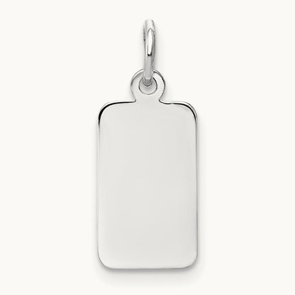 Plain .011 Gauge Rectangular Engravable Charm — photo set