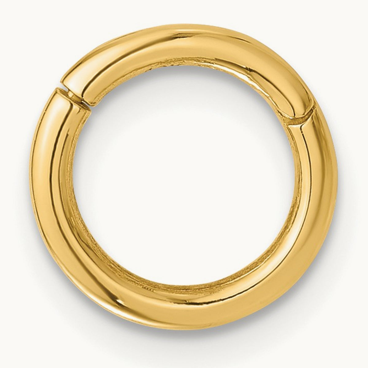 14 Gauge Hinged Hoop Cartilage Body Jewelry, 14K