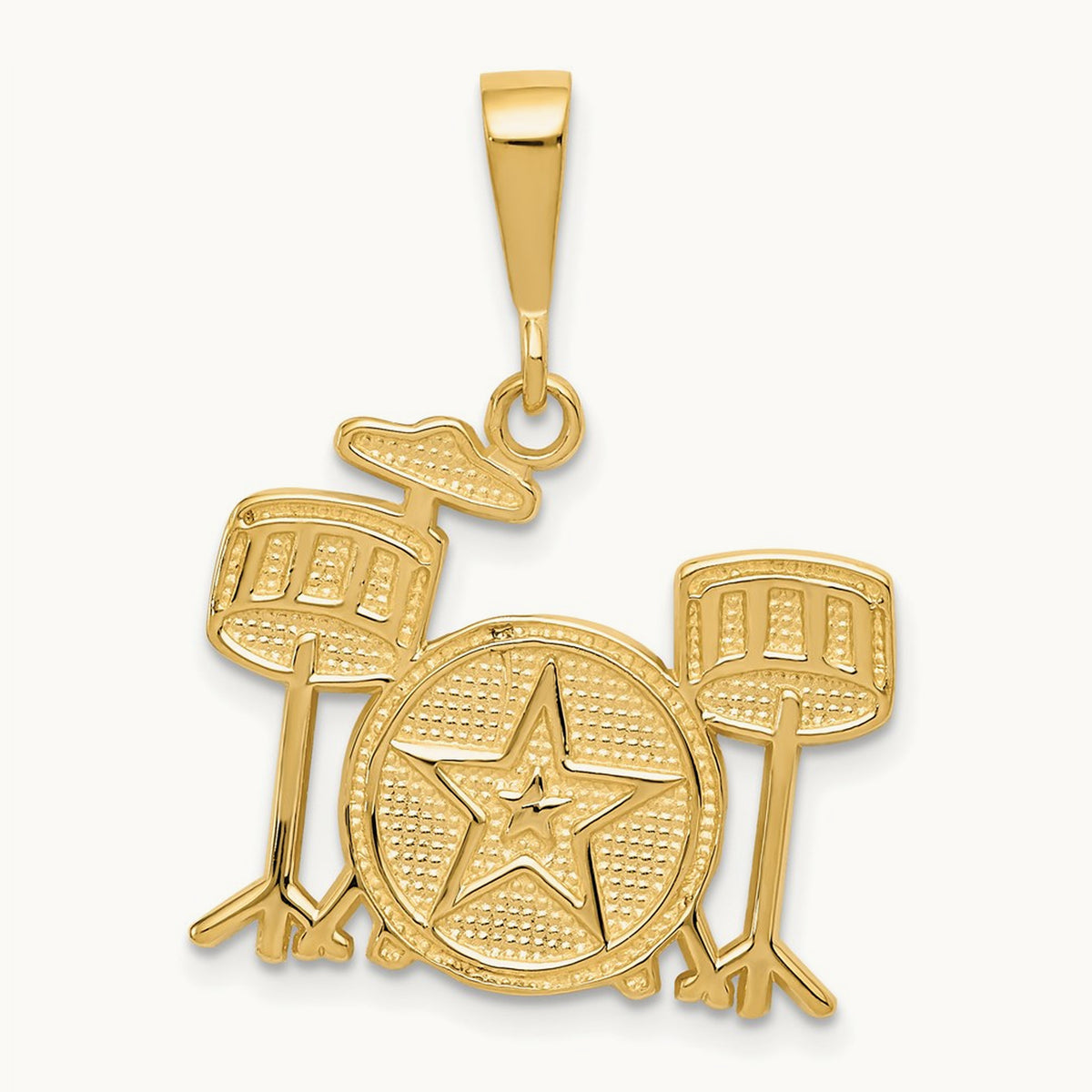 Drum Set Charm, 14K