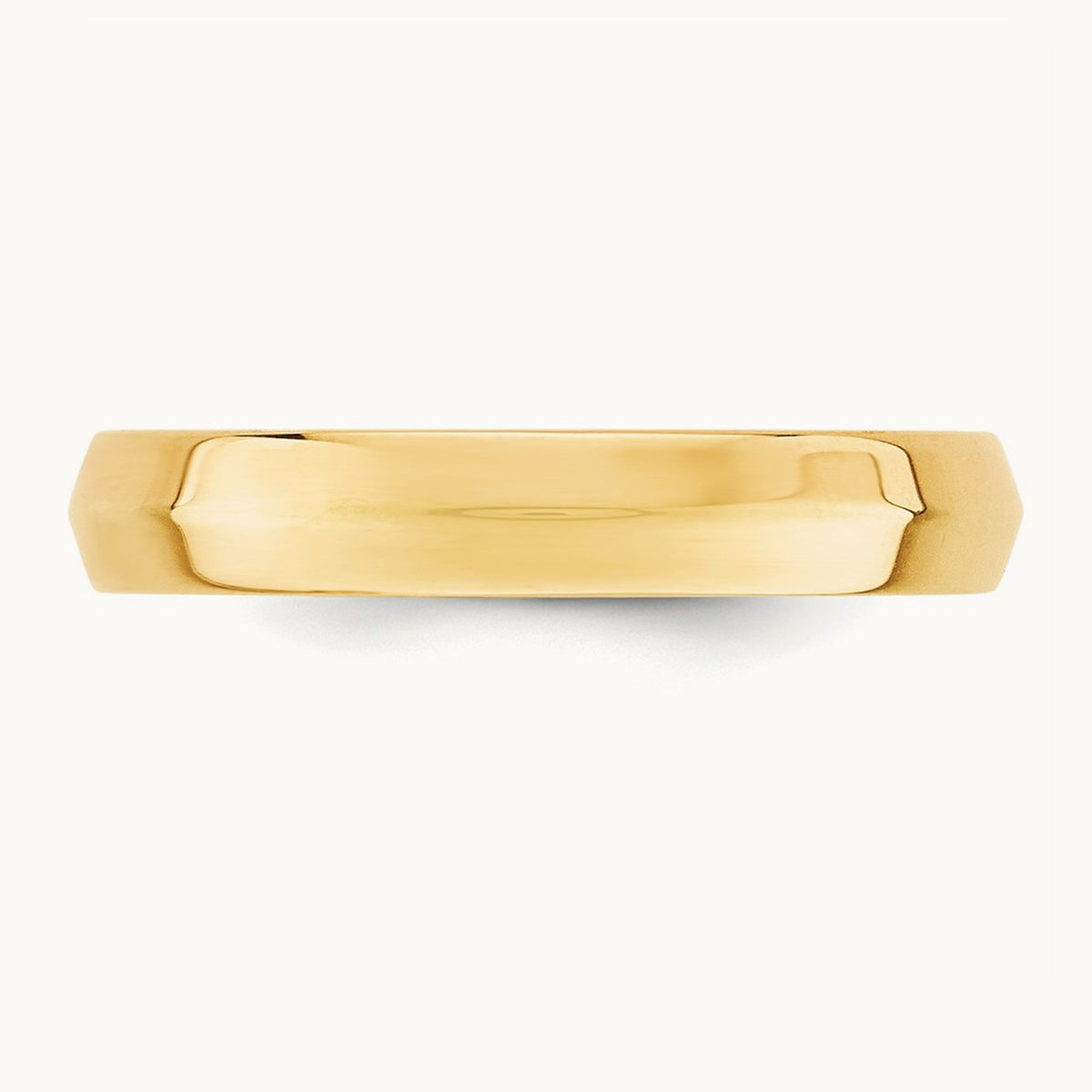 Knife Edge Comfort Fit Band — 14K Yellow Gold, 4mm