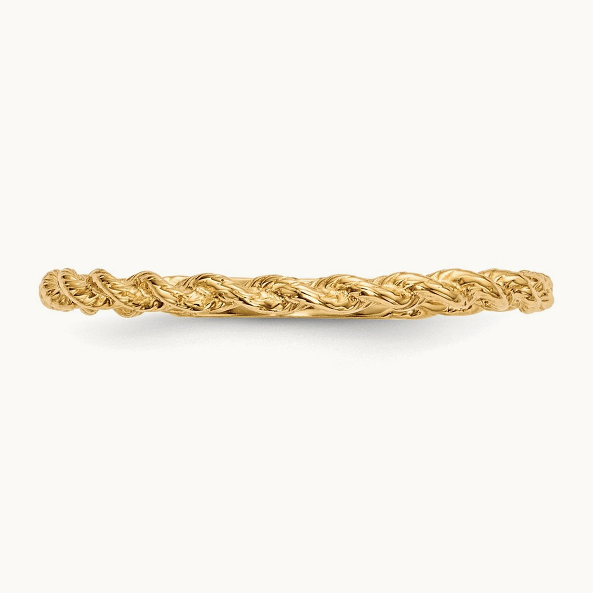 14K Gold Twisted Rope Ring — 14K Yellow Gold