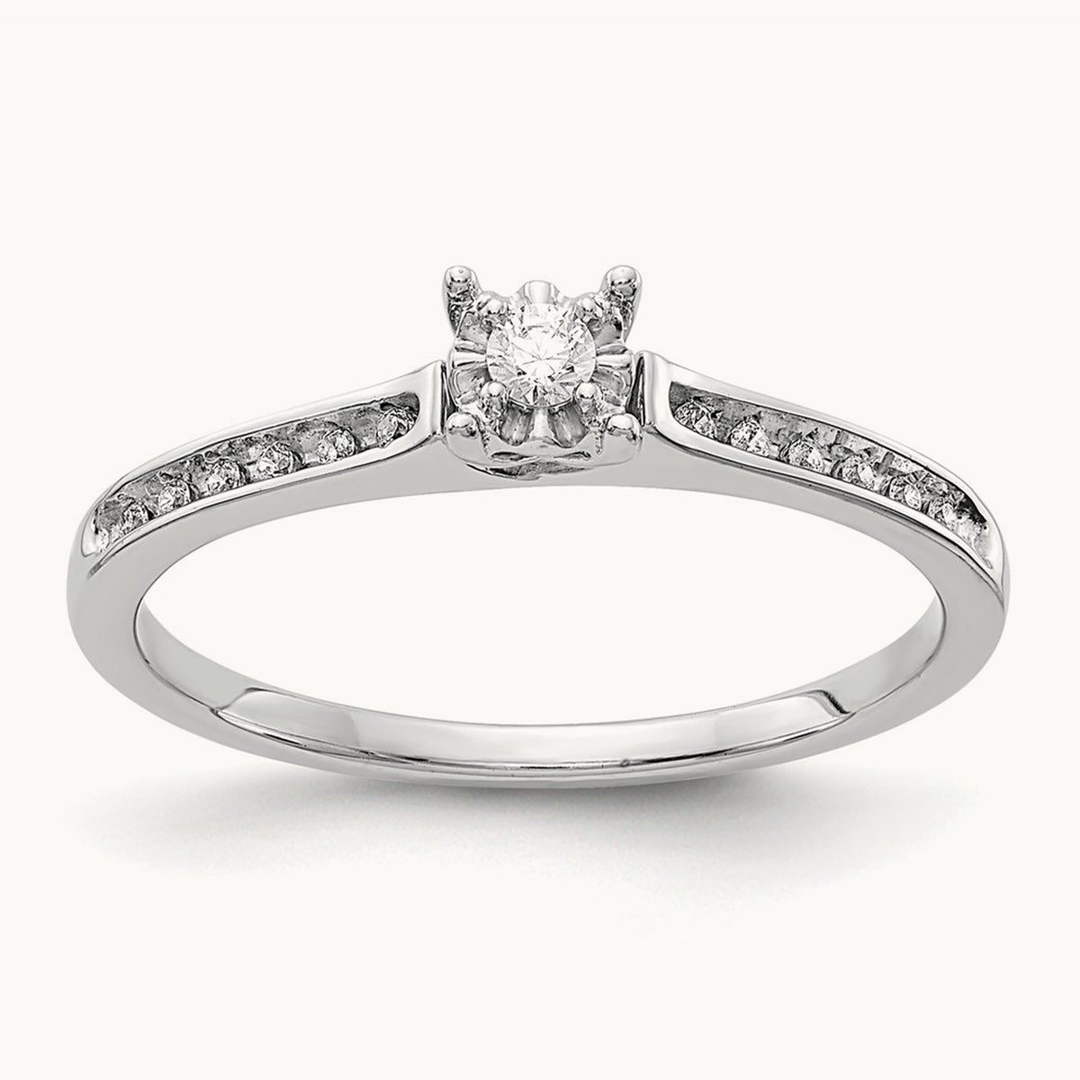 Diamond Ring, 14K White Gold