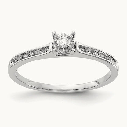 Diamond Ring, 14K White Gold