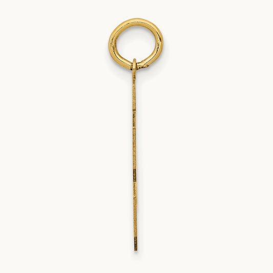 Medium Polished Number 23 Charm, 14K