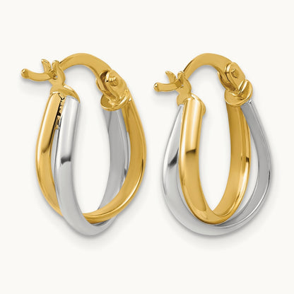 w/ Twisted Hoop Earrings — Leslie's — 16.9mm