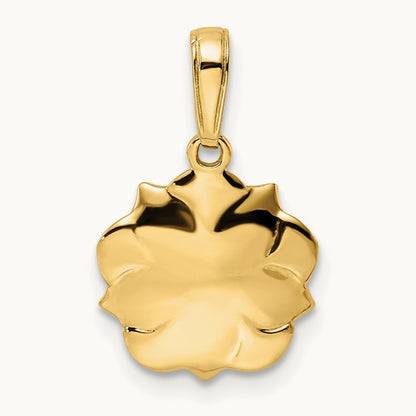 and Diamond-cut Flower Pendant — photo set