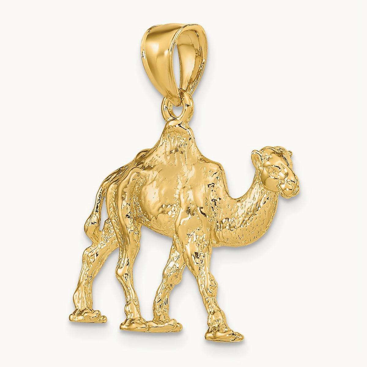 3-D Camel Charm, 14K