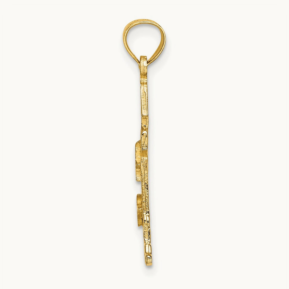 Lighthouse With Seagulls Charm, 14K