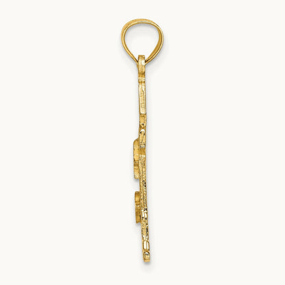 Lighthouse With Seagulls Charm, 14K