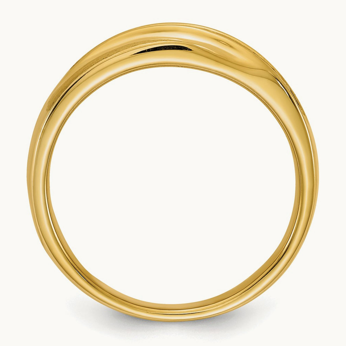 Diamond Men's Band : Satin E/W, 14K