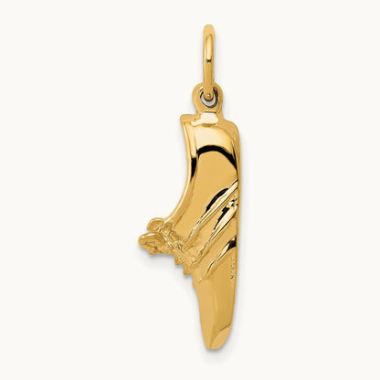 Jogging Shoe Charm, 14K