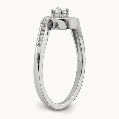 Diamond Complete Engagement Ring, 10K White Gold