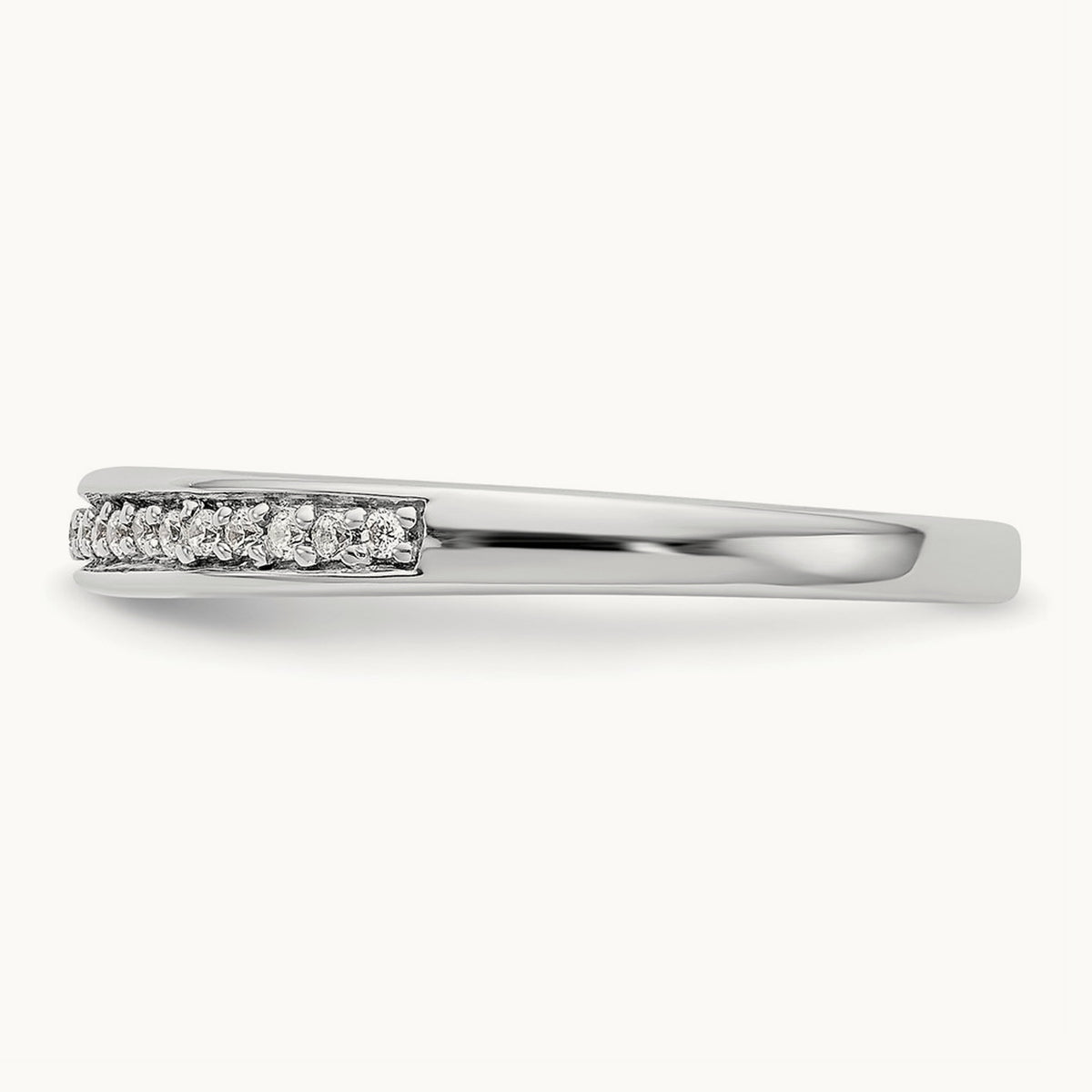 Diamond Wedding Band, 14K White Gold