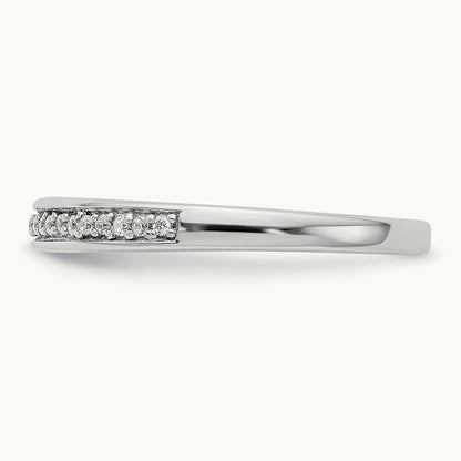 Diamond Wedding Band, 14K White Gold