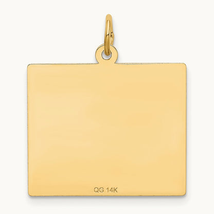 Saturday the First Day Calendar Pendant, 14K