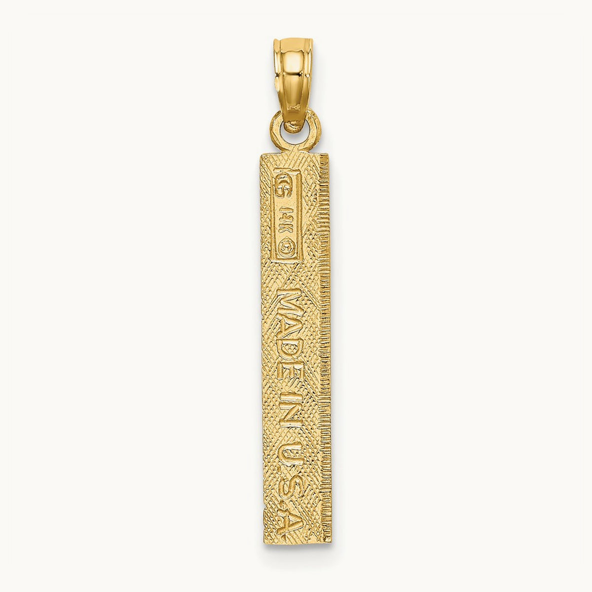 Six Inch Ruler Charm, 14K
