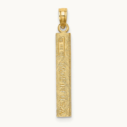 Six Inch Ruler Charm, 14K