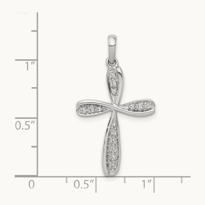 1/15ct. Diamond Cross Pendant — photo set