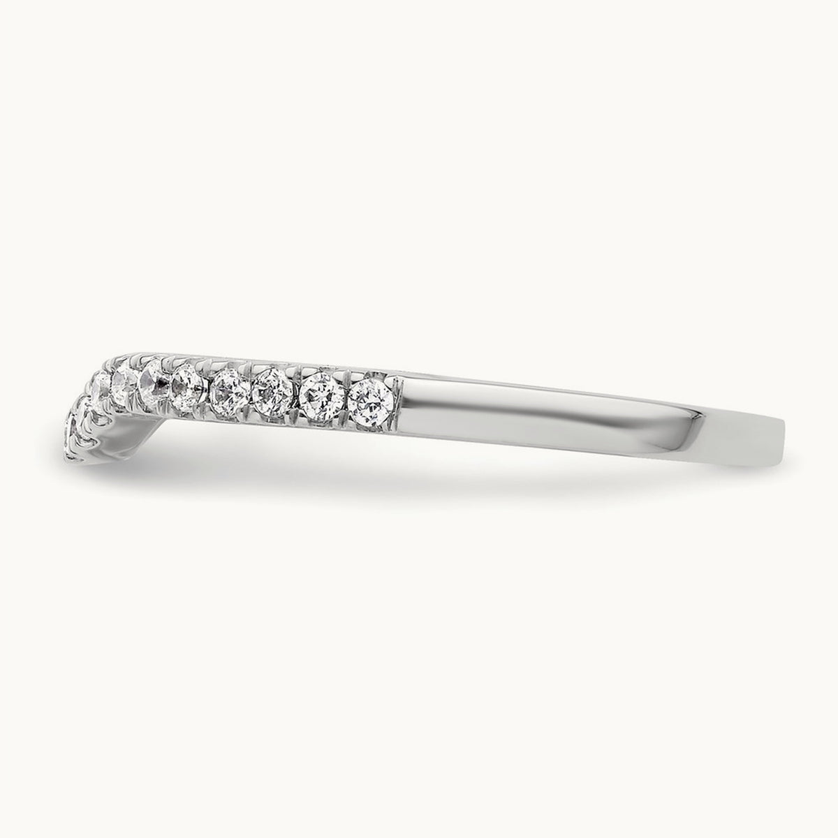 Diamond Wedding Band, 14K White Gold