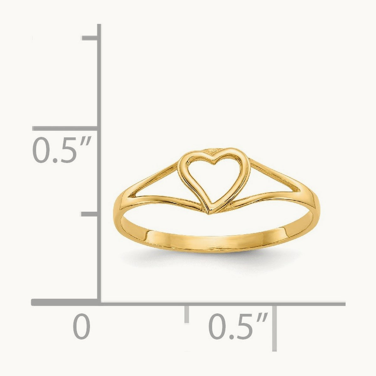Madi K Heart Baby Ring, 14K