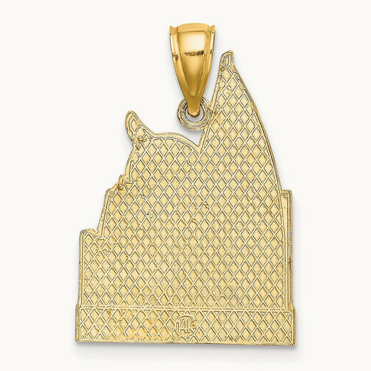 CURACAO w/ Sailboat and Seagull Charm, 14K