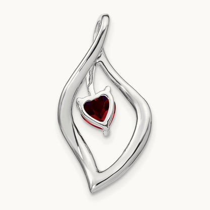 Garnet and Diamond Pendant — photo set