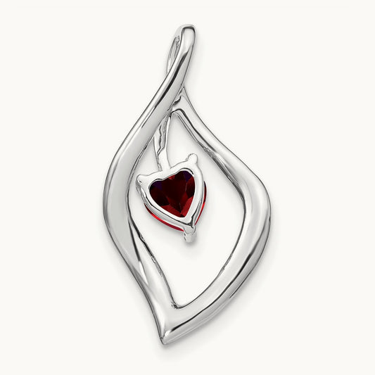 Garnet and Diamond Pendant — photo set