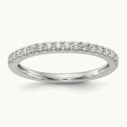 Diamond Wedding Band, 14K White Gold